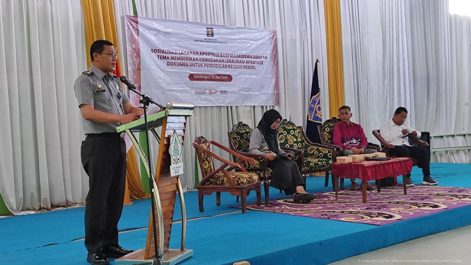 Sosialisasi Layanan Apostille: Dukung Mahasiswa IAI DU Kandangan Menuju Kancah Global